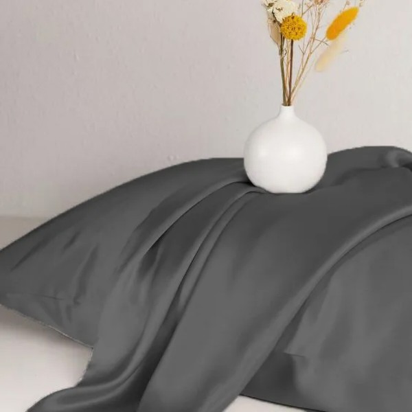 Фото - Комплект постельного белья детский MirSon Satin Light Pro 10-005 Dark Gray 110х140 (2200010171013)